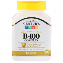 21st Century, Prolonged Release B-100 Complex 60 Tablets